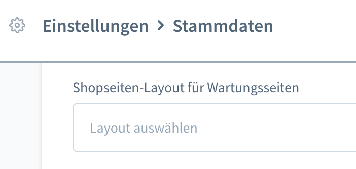 Shopware 6 - Layout Wartungsseite